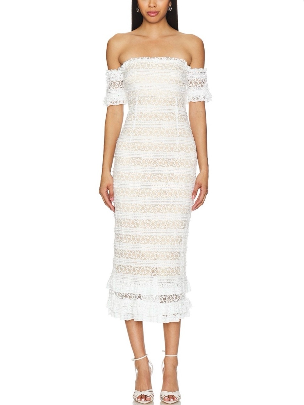 LIKELEY Milaro dress in white bridal cocktail dress size 6